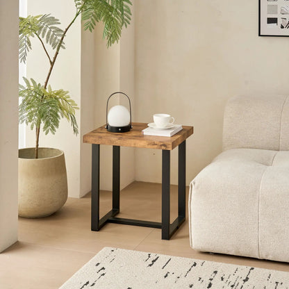 Coffee table for living room with wood top and black metal legs by Unique Piece Furniture on Tampa Home & Garden Store