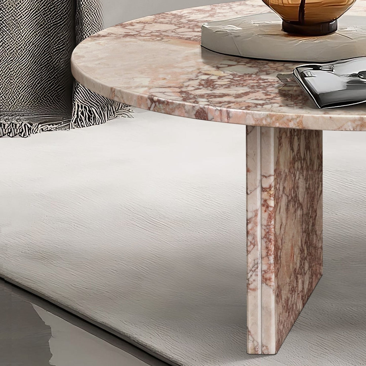 Luxury Marble Coffee Table With Unique Veining