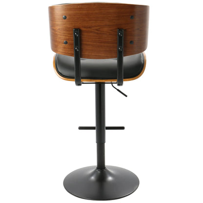 Lombardi Mid Century Modern Adjustable Bar Stool