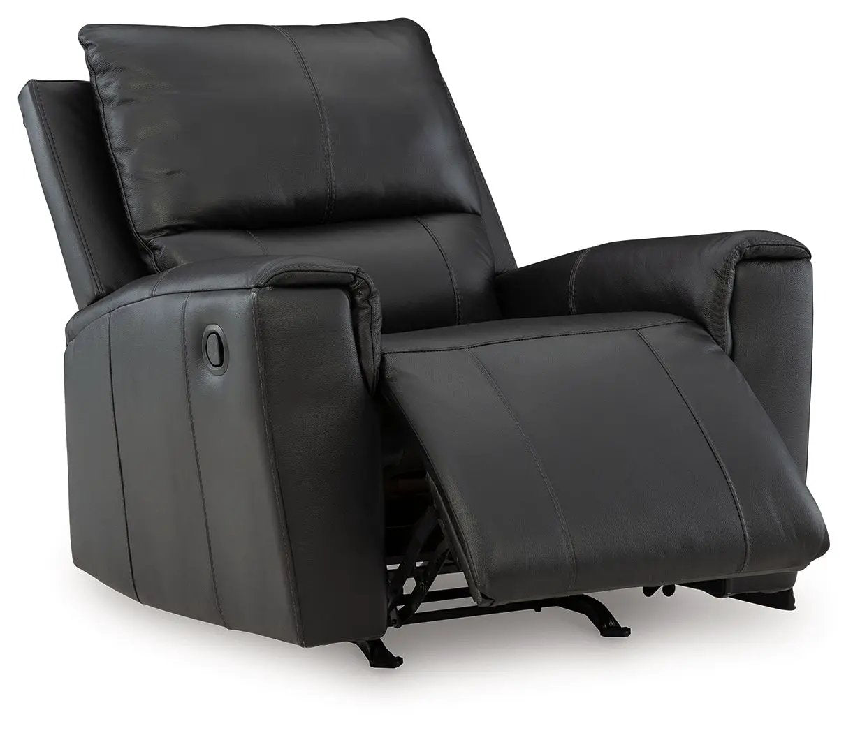 Glossmore Rocker Recliner black leather upholstered chair by Unique Piece Furniture on Tampa Home & Garden Store