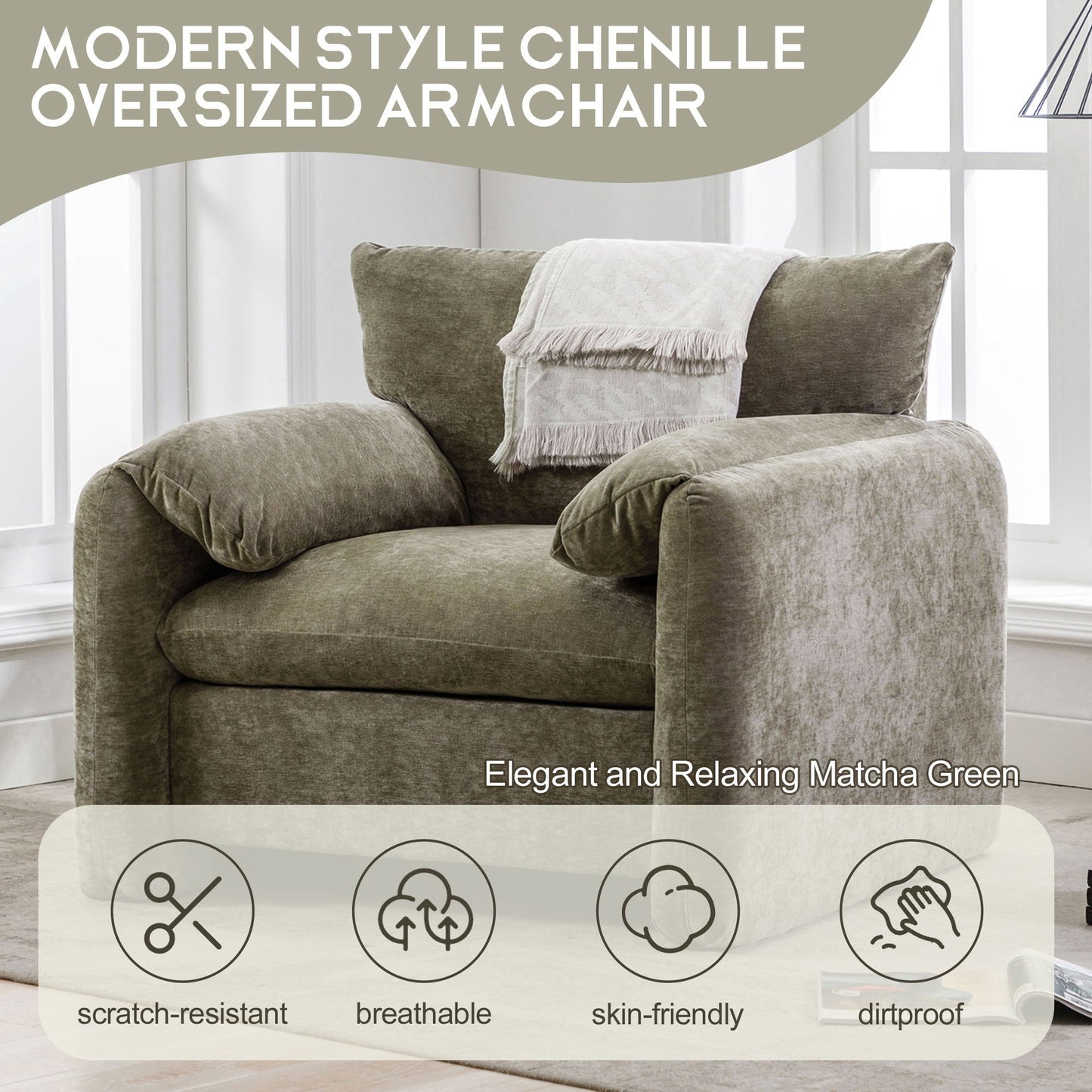 The Matcha Green Accent Sofa and Lounge Chair
