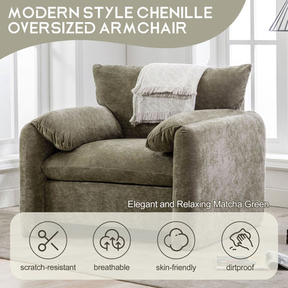 The Matcha Green Accent Sofa and Lounge Chair