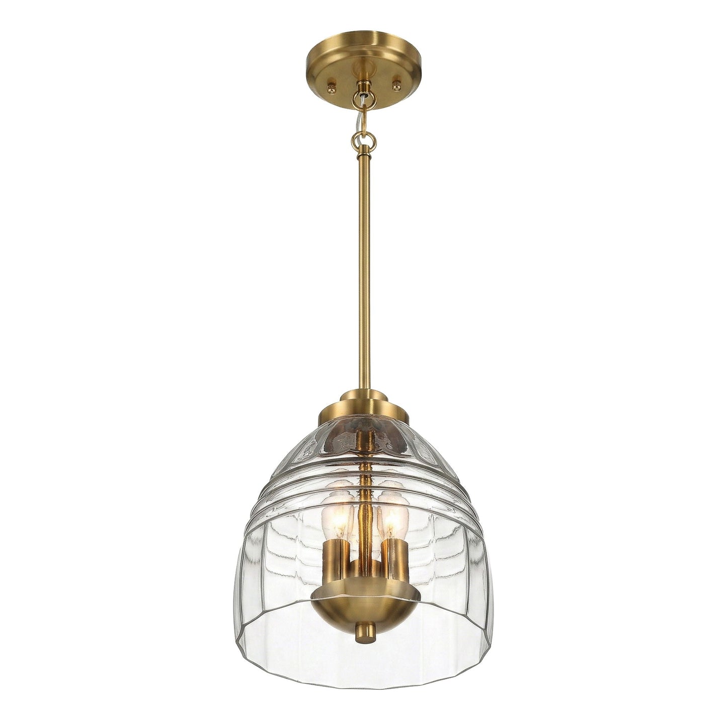 Ember 3-light pendant with clear glass shade and gold hardware by HouseOfZazla on Tampa Home & Garden Store