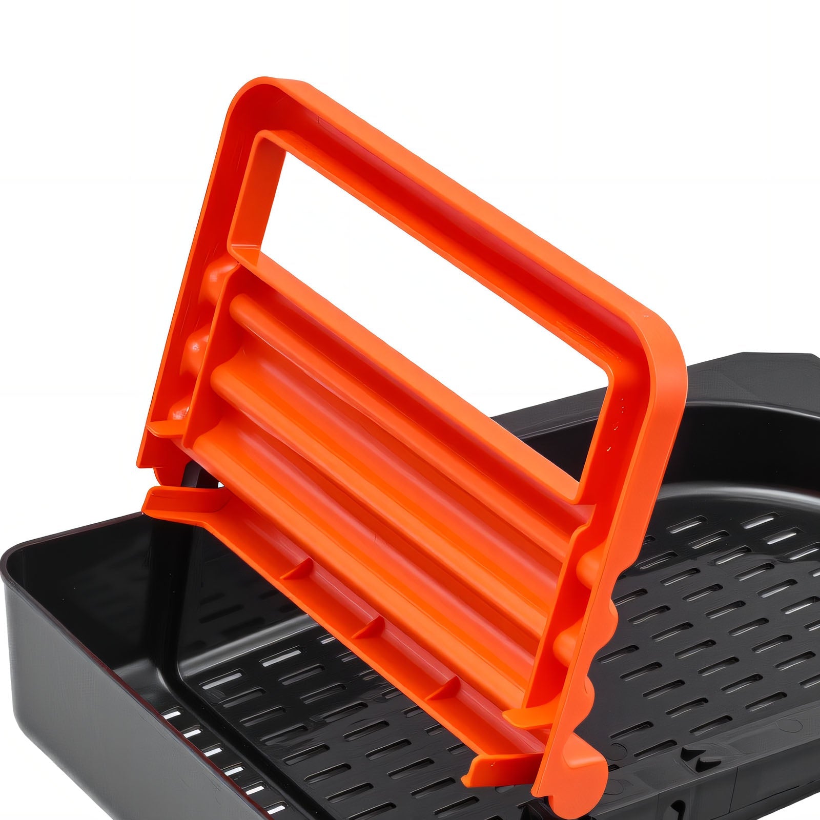 Chicken Nesting Boxes, 2 Compartments, orange frame on black perforated base HouseOfZazla on Tampa Home & Garden Store