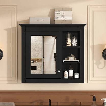 Modern Wall-Mounted Medicine Cabinet with Mirror