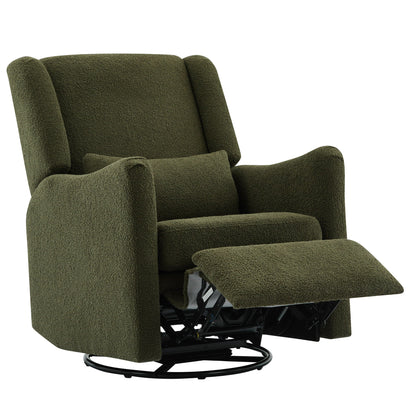 Wide Wingback Swivel Glider And Recliner