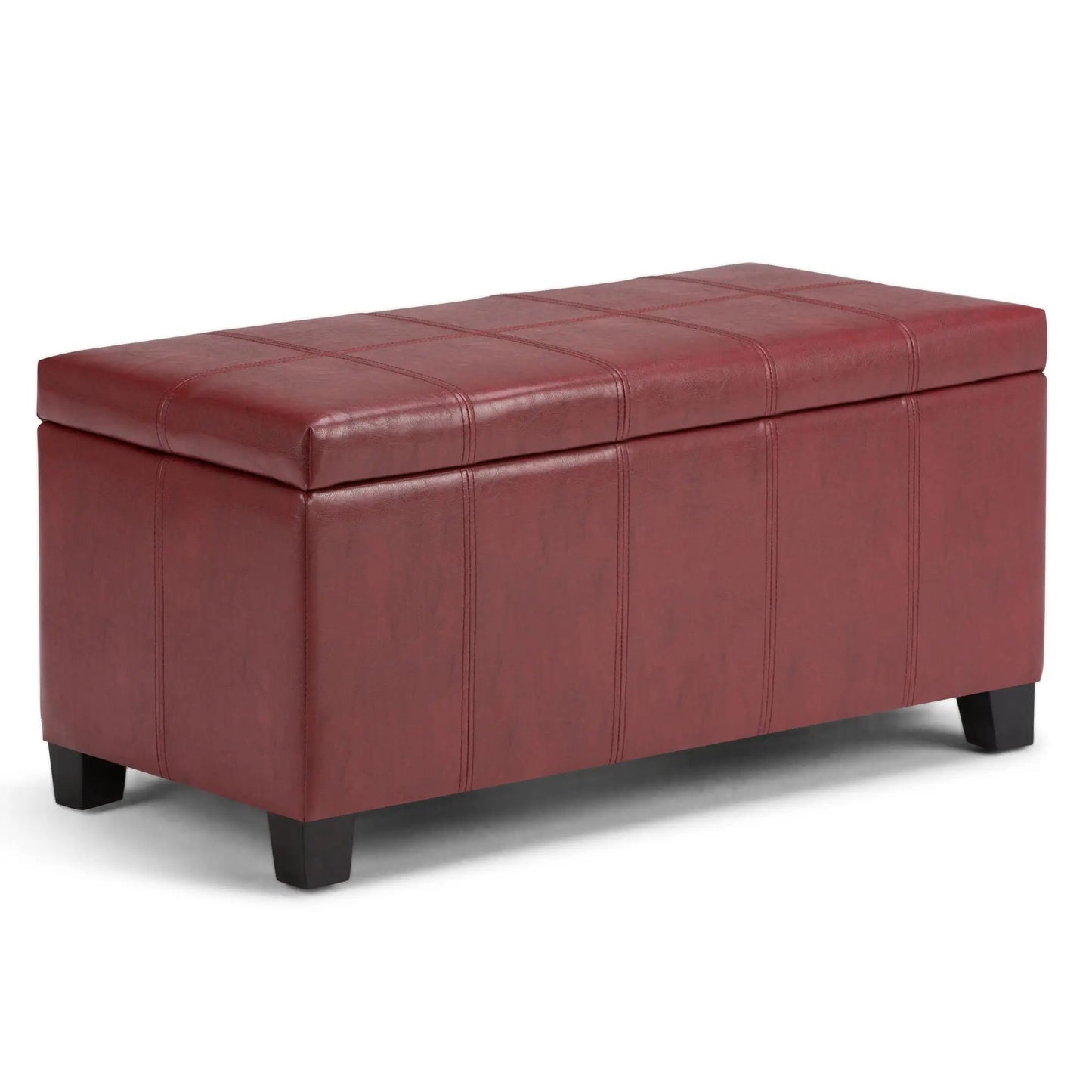 Dover Upholstered Storage Ottoman Bench with Lid