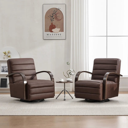 360 Degree Swivel Accent Chair Armrests Comfy