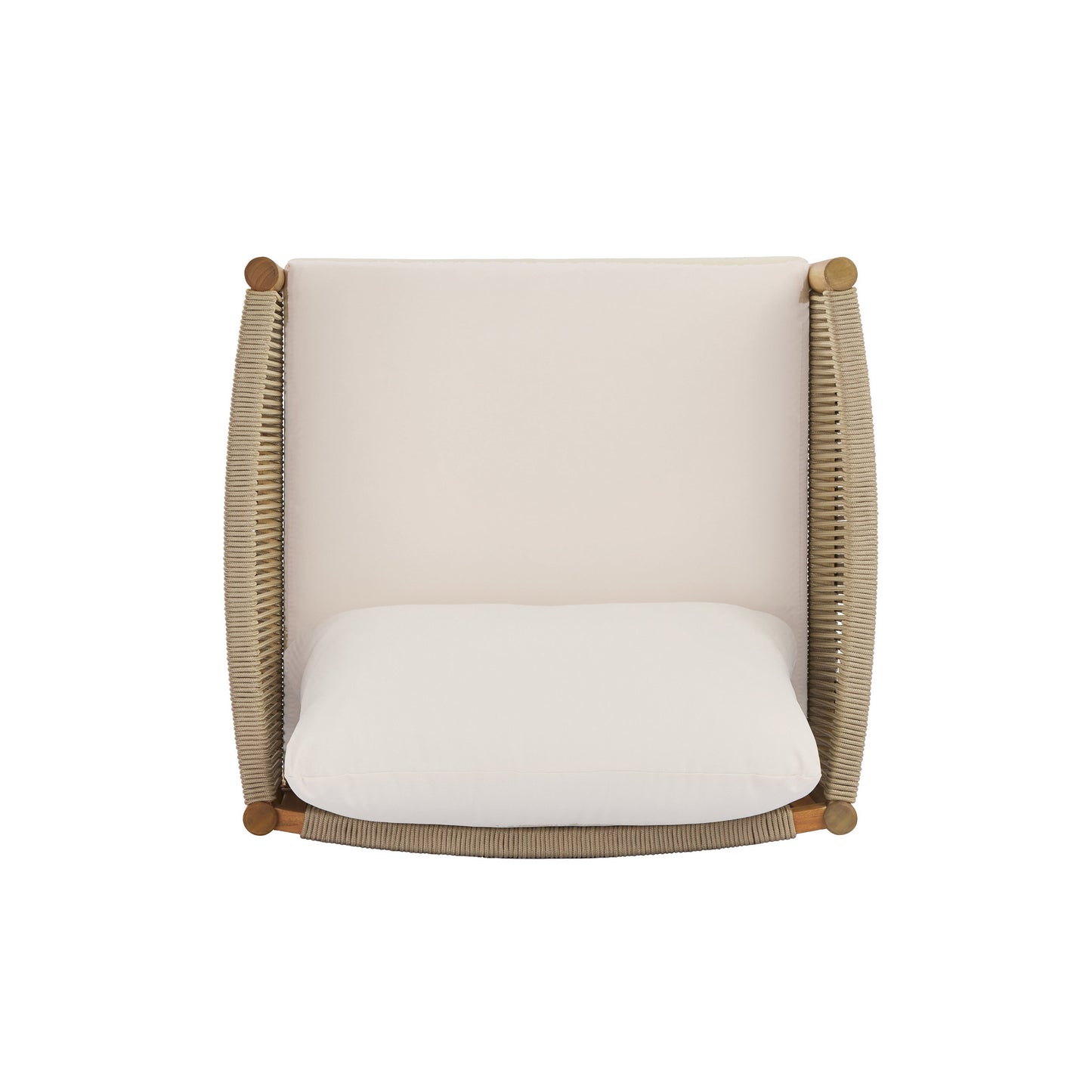 Acacia Wood Outdoor Chair And Rope Panels