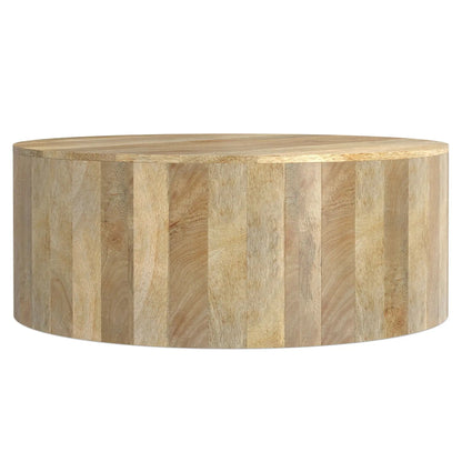 Millbury Drum Coffee Table Natural wood finish by Unique Piece Furniture on Tampa Home & Garden Store