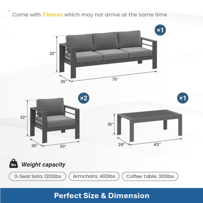 Heavy Duty Patio Set And The Thick Soft Cushions