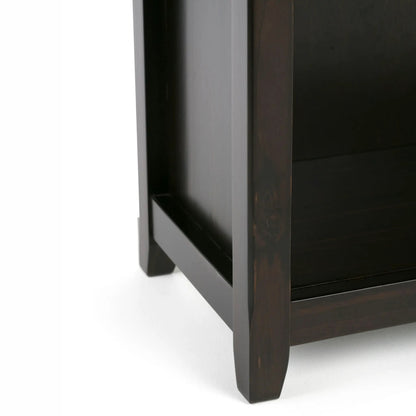 Amherst Five Shelf Bookcase Handcrafted Wood