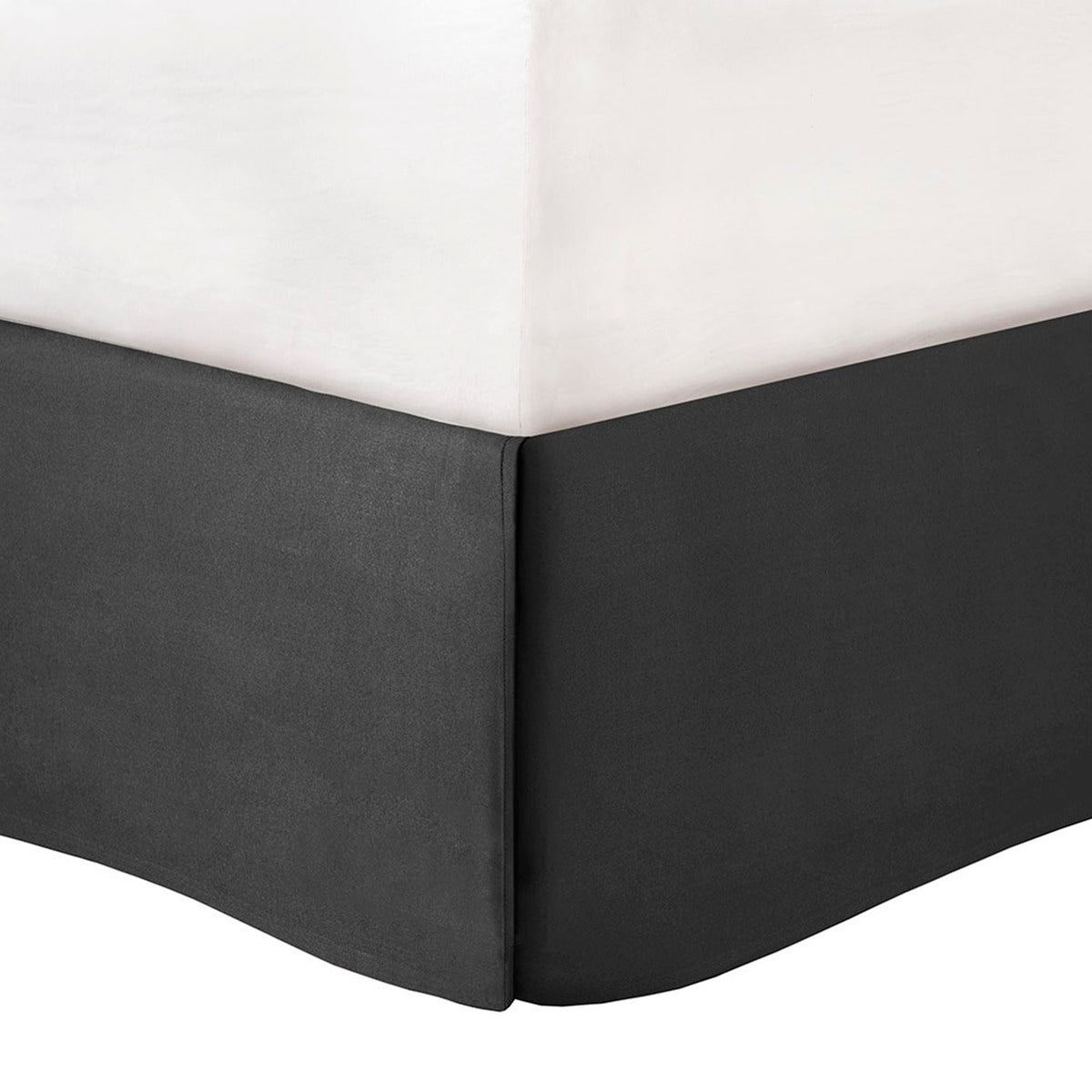 King size faux suede comforter set with white top panel and charcoal gray side panels on Tampa Home & Garden Store