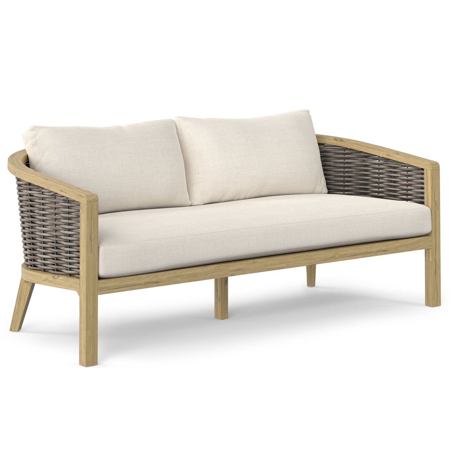 Parkside Natural Outdoor Sofa and Cushions