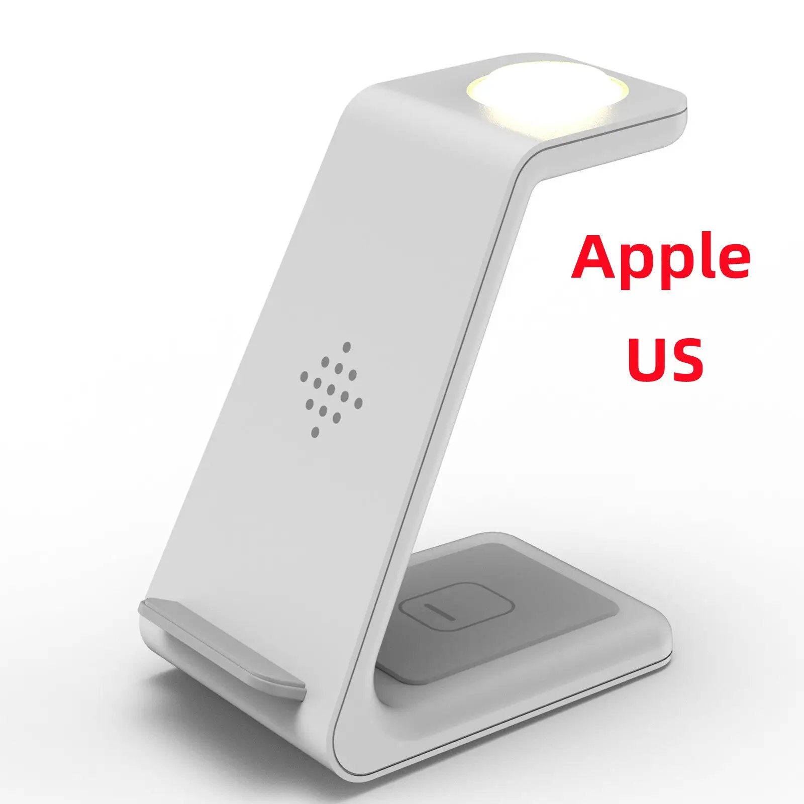 3-in-1 fast wireless charging station stand white aluminum phone dock FLIPSTYLEZLLC on Tampa Home & Garden Store