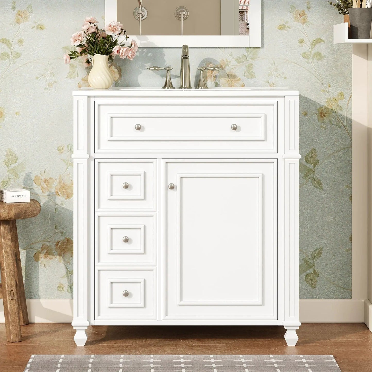 Bathroom Vanity with Sink and Soft Close Doors
