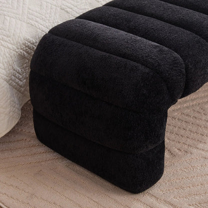 Modern Upholstered Bed Bench with Channel Tufted