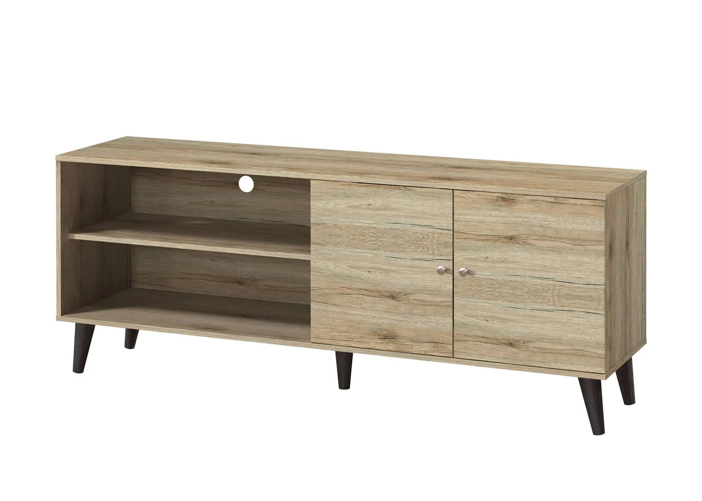Amidon TV Stand With Storage Shelves and Cabinet