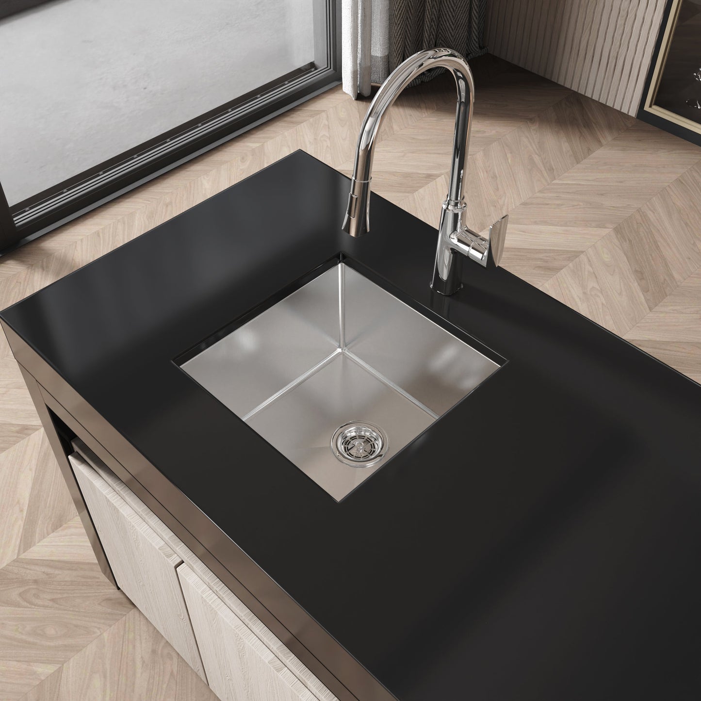 Single Bowl and Undermount Stainless Steel Sink