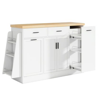 Kitchen Sideboard and Cabinet with Spice Rack
