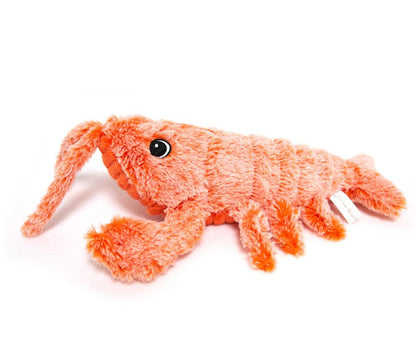 Plush crustacean pet toy orange by Sell My Stuff, fuzzy lobster/shrimp style for cats on Tampa Home & Garden Store