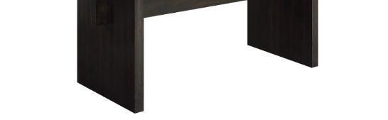 Jaramillo Rustic Dining Table espresso wood with gold accents on Tampa Home & Garden Store