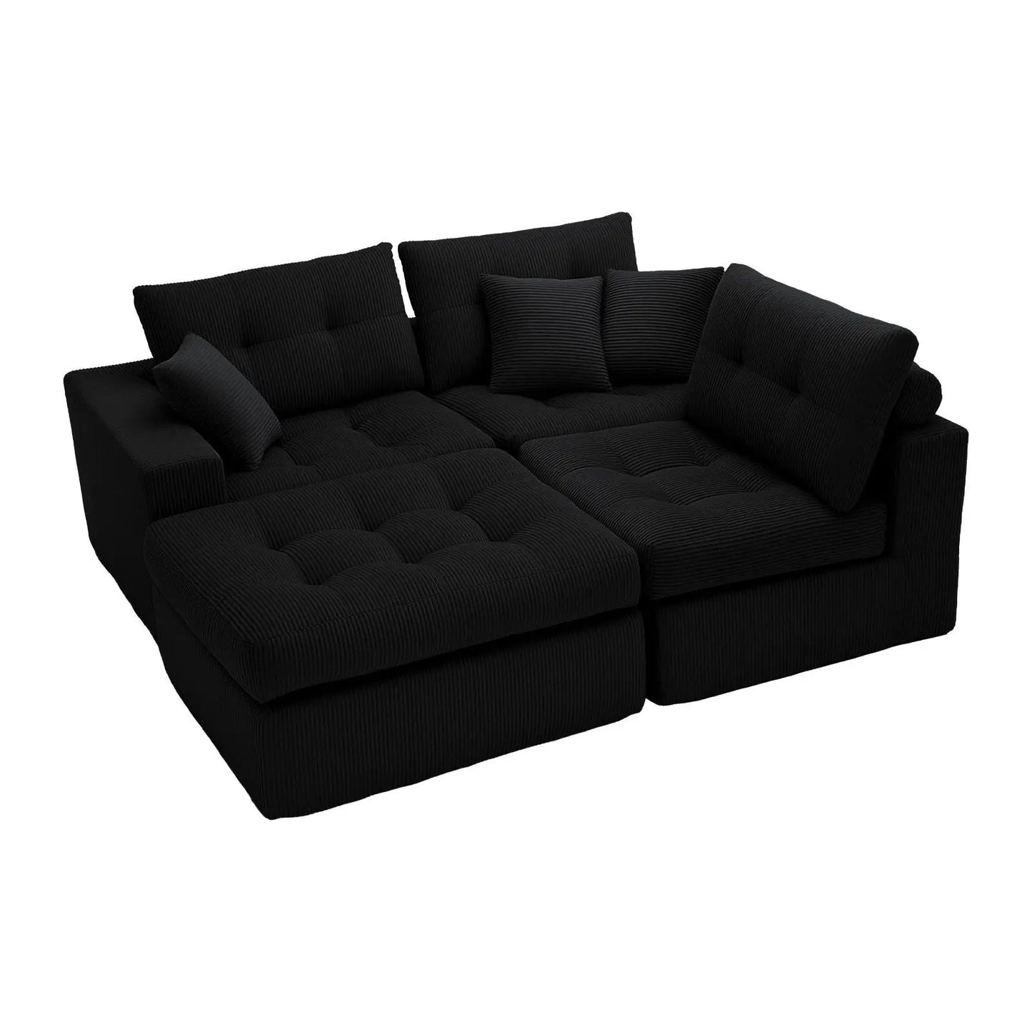 Corner Chaise L-Shaped Sectional Sofa Bed