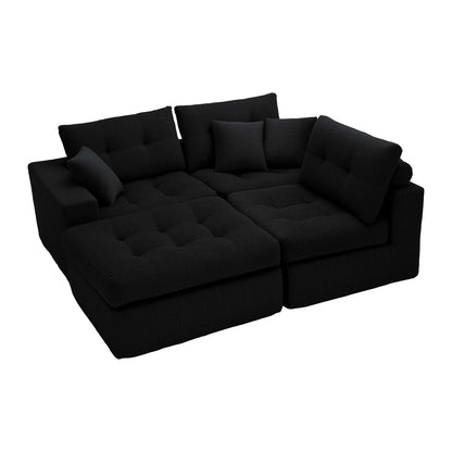 Corner Chaise L-Shaped Sectional Sofa Bed