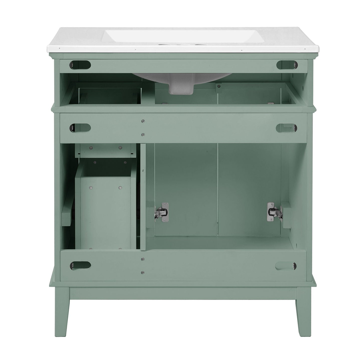 Modern bathroom vanity by HouseOfZazla green with sink, storage cabinet, deep & standard drawers on Tampa Home & Garden Store
