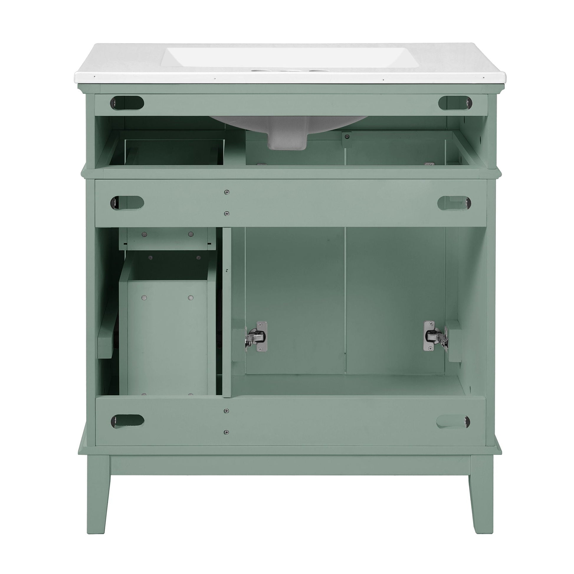 Modern bathroom vanity by HouseOfZazla green with sink, storage cabinet, deep & standard drawers on Tampa Home & Garden Store