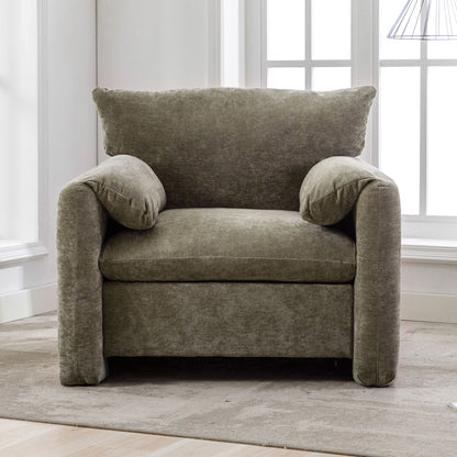 The Matcha Green Accent Sofa and Lounge Chair