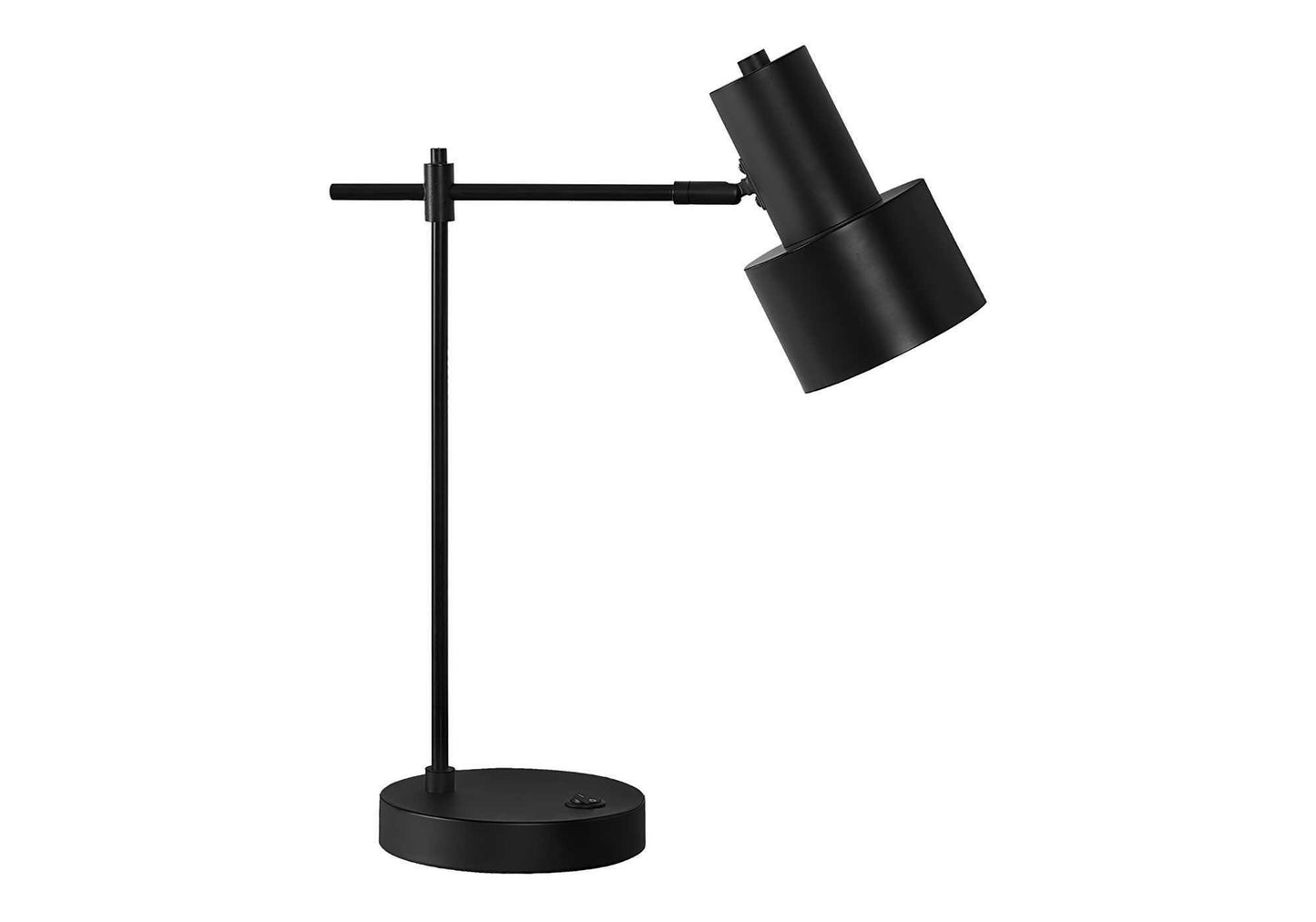 Table lamp HouseOfZazla modern black with adjustable arm and USB port on Tampa Home & Garden Store
