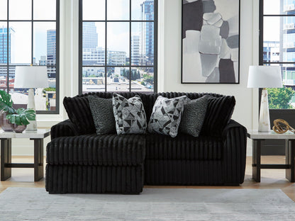 Midnight Madness Sectional and Jumbo Corduroy