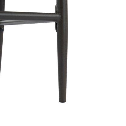 Counter stool iron frame leg close-up in dark bronze finish HouseOfZazla on Tampa Home & Garden Store