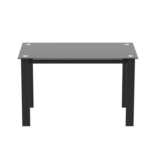 Multifunction dining table gray top, black legs, cable grommets, Unique Piece Furniture on Tampa Home & Garden Store