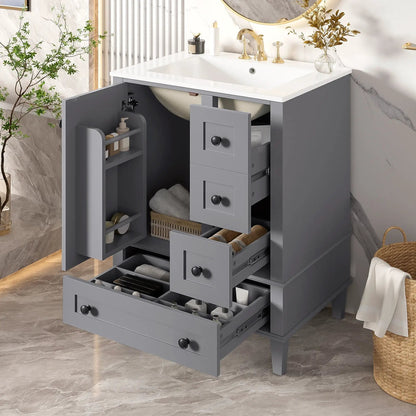 Bathroom Vanity With Basin and Soft Close Drawers