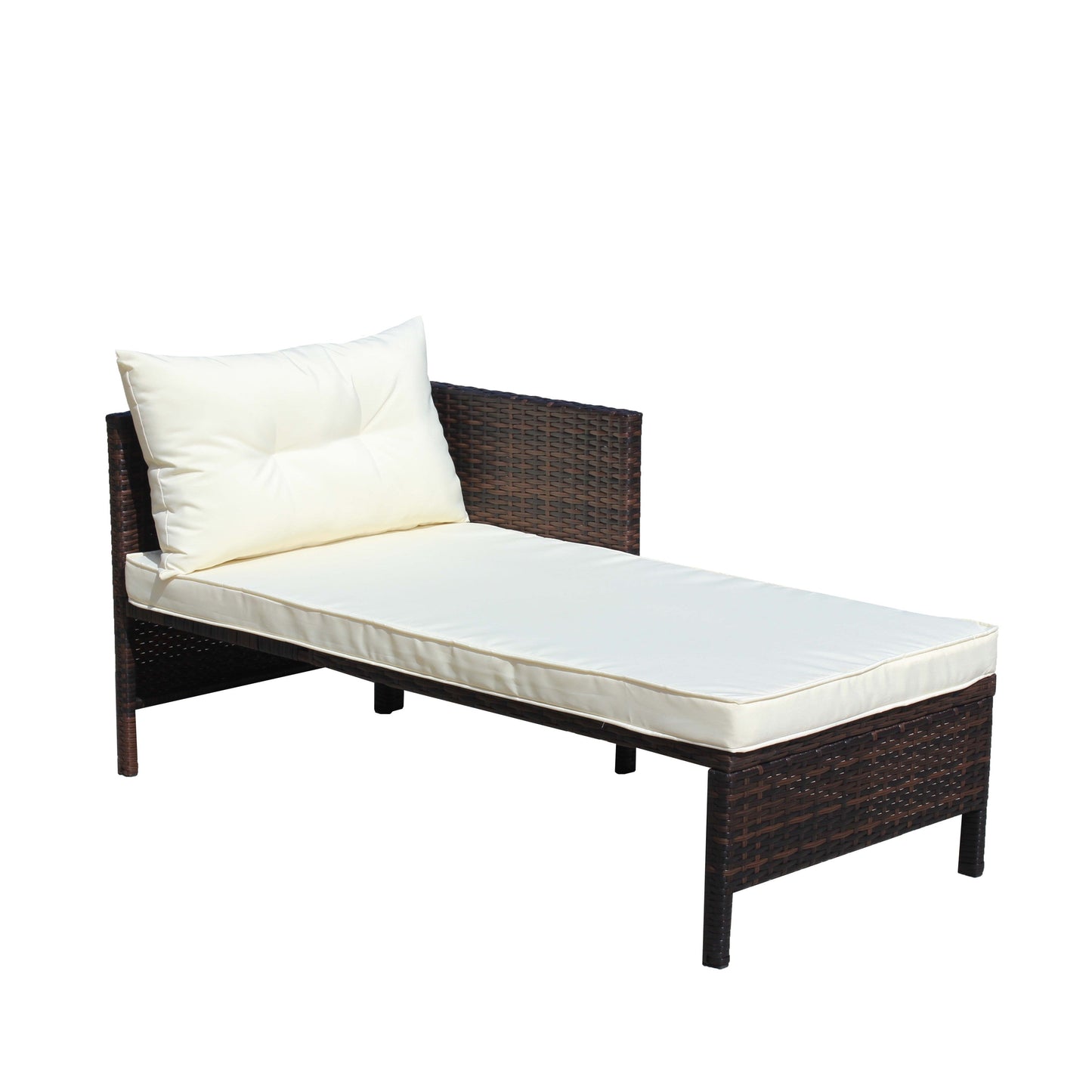 3 Piece Outdoor Wicker and Rattan Patio Set