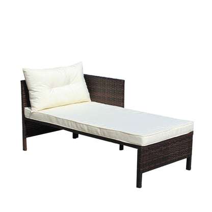 3 Piece Outdoor Wicker and Rattan Patio Set