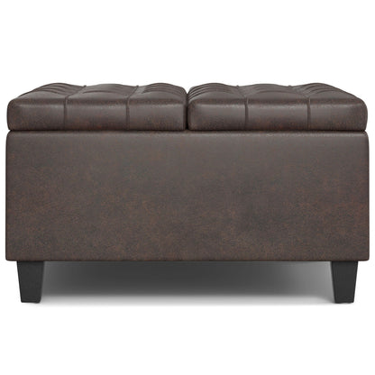 Harrison Upholstered Coffee Table Storage Ottoman
