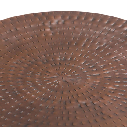 Griffen Handcrafted Metal Storage Accent Table
