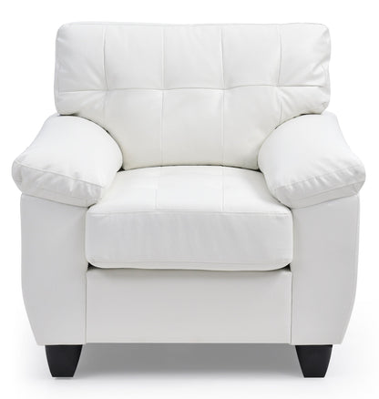 Compact Accent Chair and Soft Pocketed Cushion