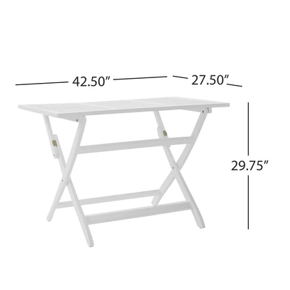 Blissique Outdoor Foldable Wood Dining Table