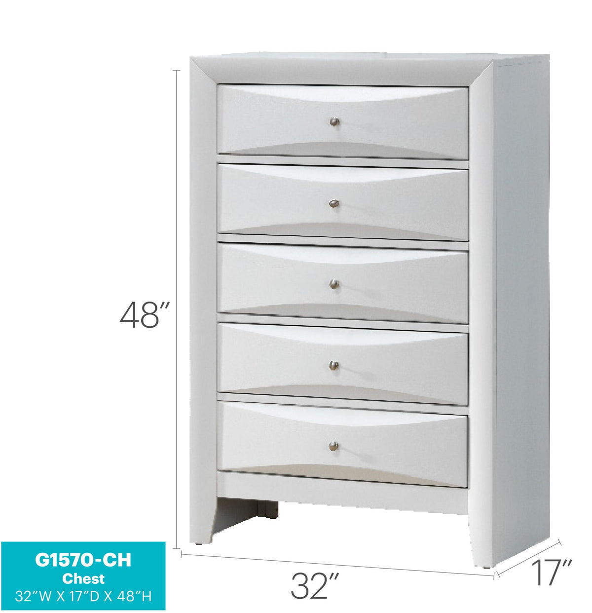 Accent Chest with Molded Resin Drawers silver mirrored fronts by HouseOfZazla multi-color finish on Tampa Home & Garden Store