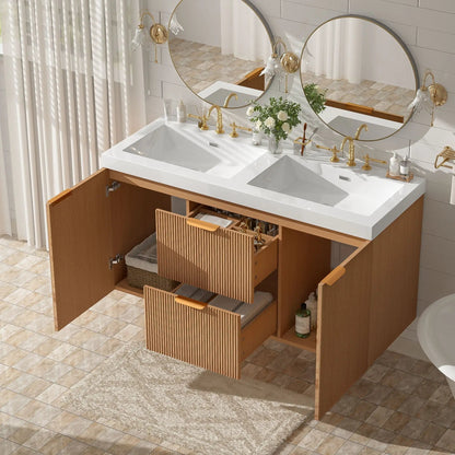 Modern Wall Mounted Vanity and Soft Close Doors