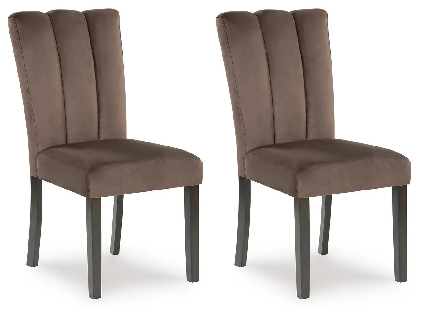 Jeshina Dining Side Chair Set of 2 Mocha