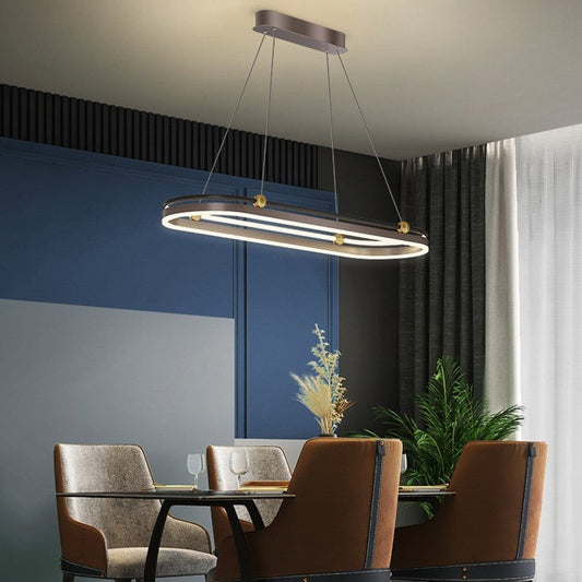 Dining Room Chandelier Modern Creative Personality Art Table Bar Long Chandelier - Tampa Home & Garden Store