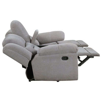 Sebring Gray Manual Reclining Sofa And Loveseat