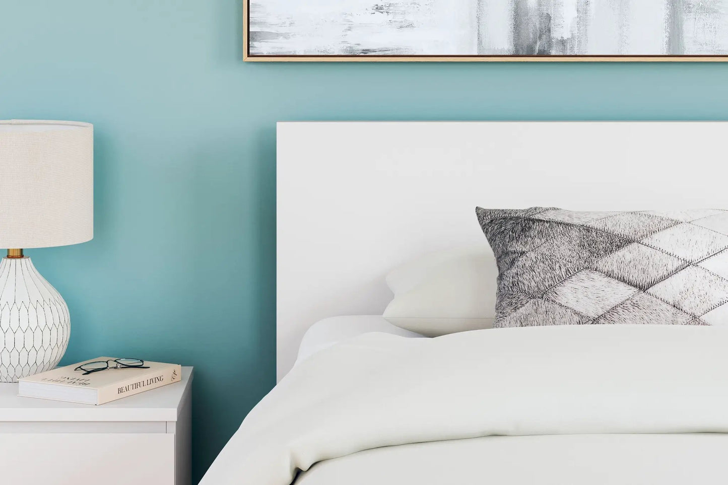 Onita Twin Panel Headboard White For Beds