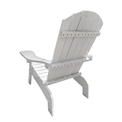Outdoor Wood Adirondack Chair and Umbrella Hole