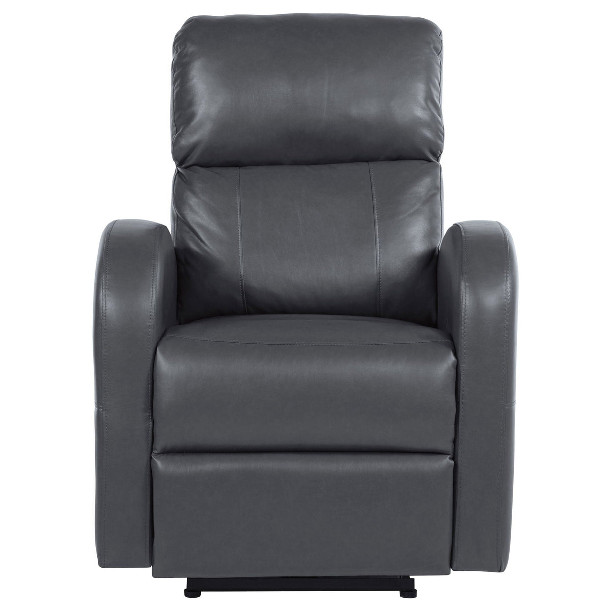 Meglia Power Recliner Chair by HouseOfZazla, dark gray leather reclining chair on Tampa Home & Garden Store